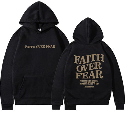 Premium Faith Over Fear Christian Hoodie