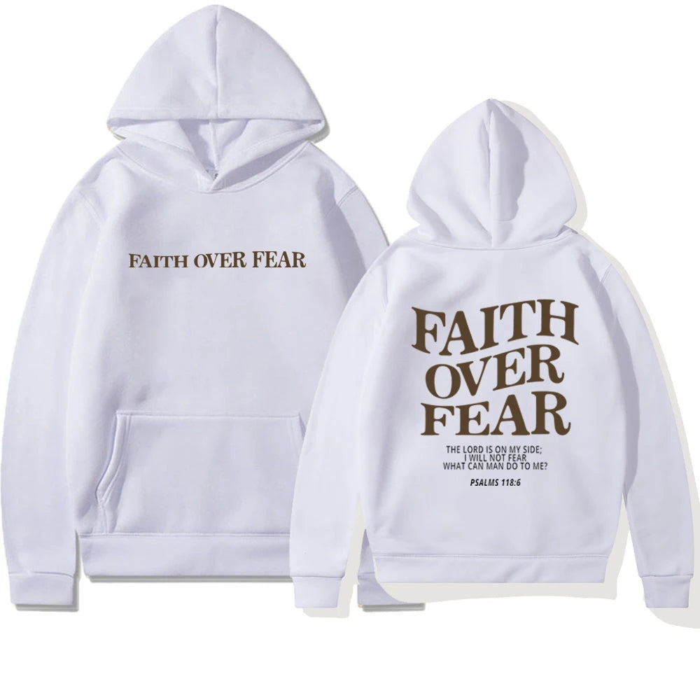 Premium Faith Over Fear Christian Hoodie