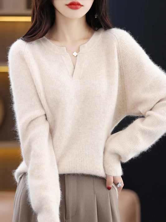 Luxe Mink Cashmere Sweater