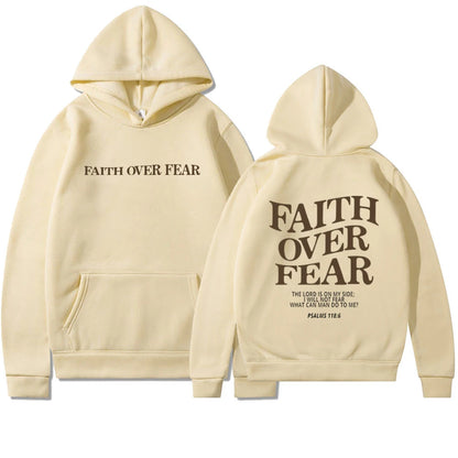 Premium Faith Over Fear Christian Hoodie